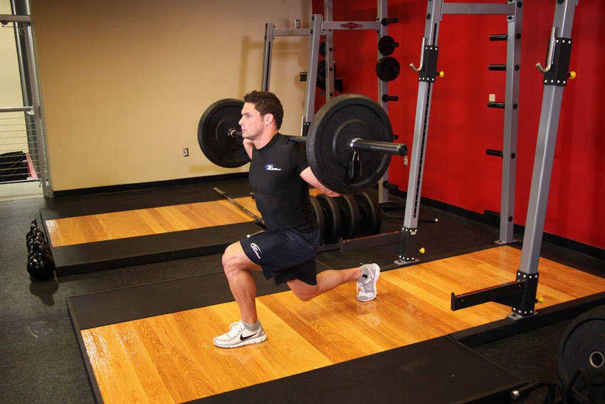 Barbell Lunges - Finish position