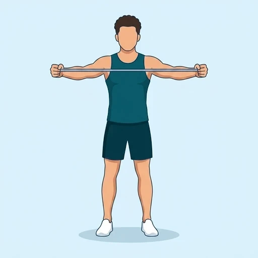 Band Pull-Apart - Start position
