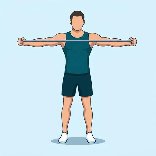 Band Pull-Apart - Finish position