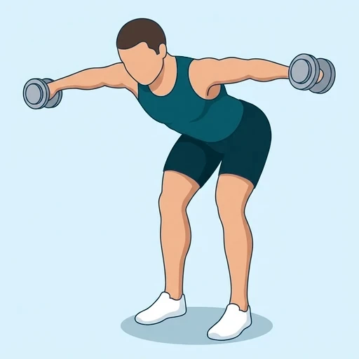 Bent-Over Reverse Fly - Finish position