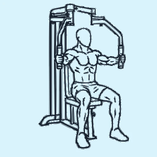Reverse Pec Deck - Start position