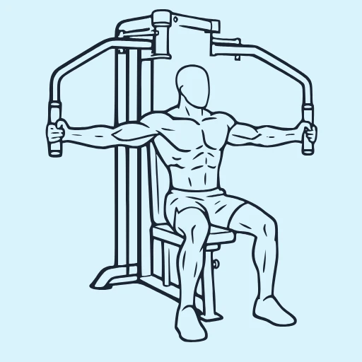 Reverse Pec Deck - Finish position