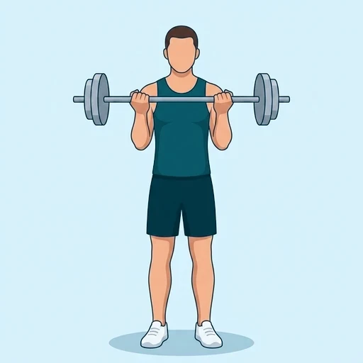 Barbell Curl - Finish position