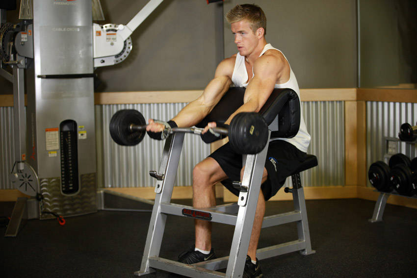 Preacher Curl - Start position