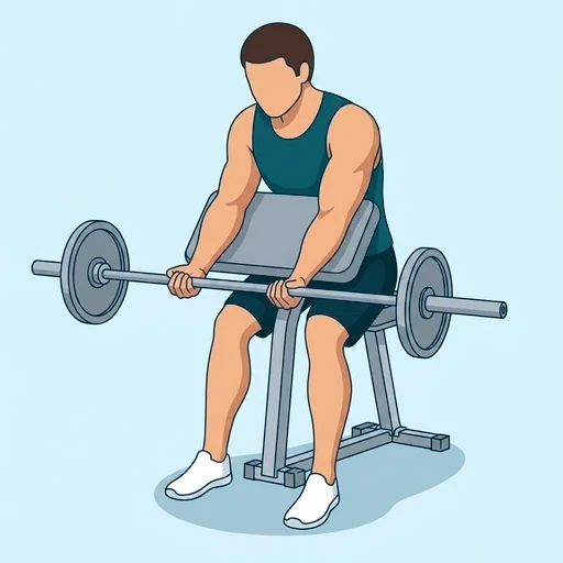 Preacher Curl - Start position