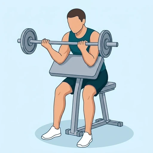 Preacher Curl - Finish position