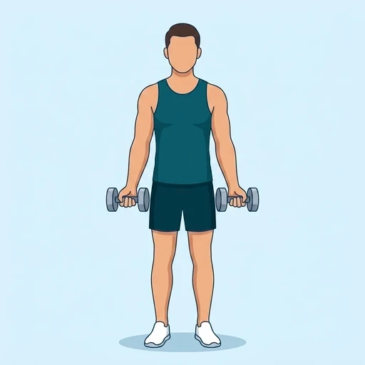Dumbbell Curl - Start position