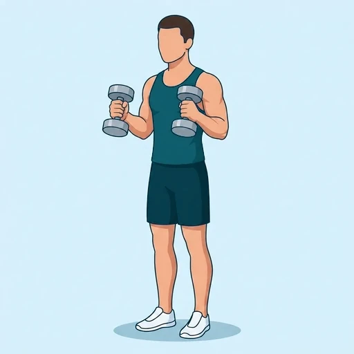 Hammer Curls - Finish position