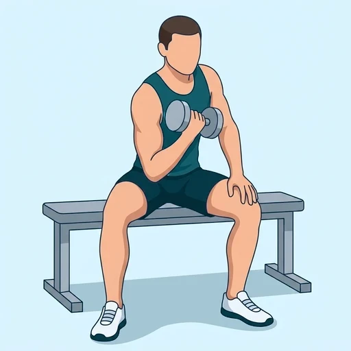 Concentration Curls - Finish position