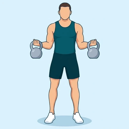 Kettlebell Curl - Finish position