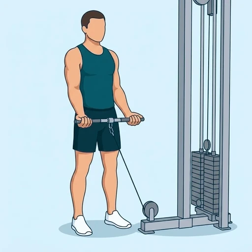Cable Curl - Start position