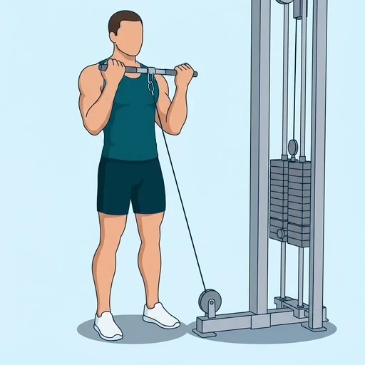 Cable Curl - Finish position