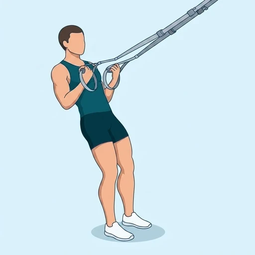 TRX Bicep Curl - Finish position