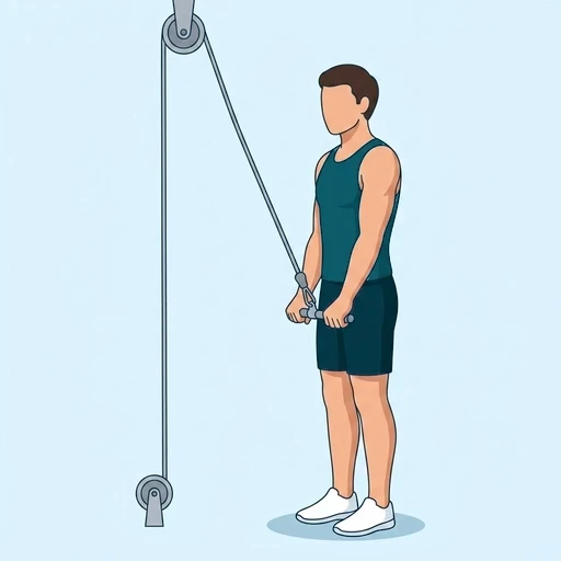 Triceps Pushdown - Finish position