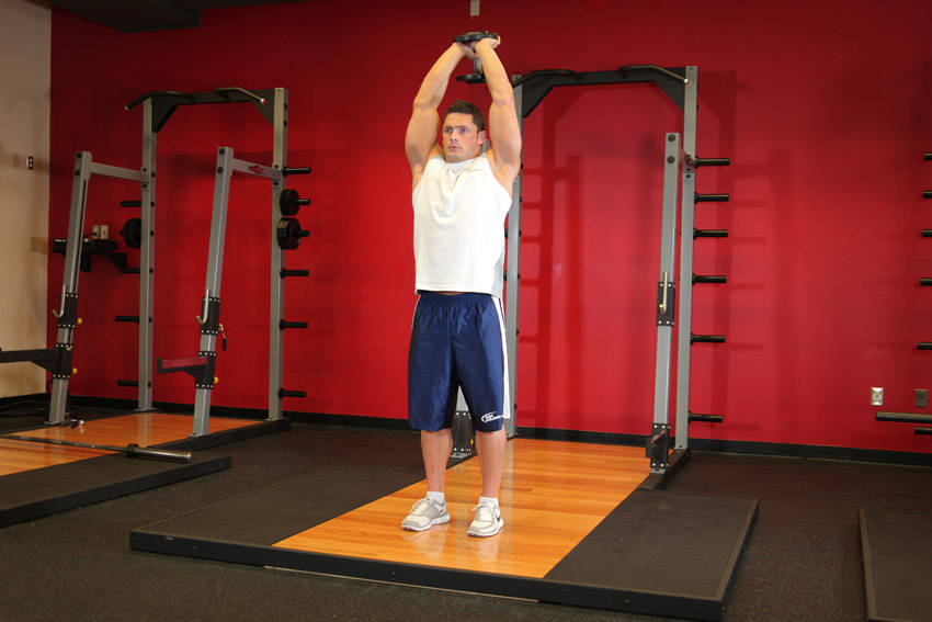 Overhead Triceps Extension - Start position