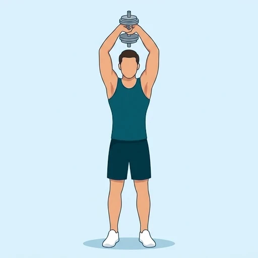 Overhead Triceps Extension - Start position