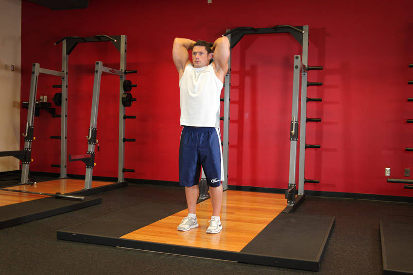 Overhead Triceps Extension - Finish position