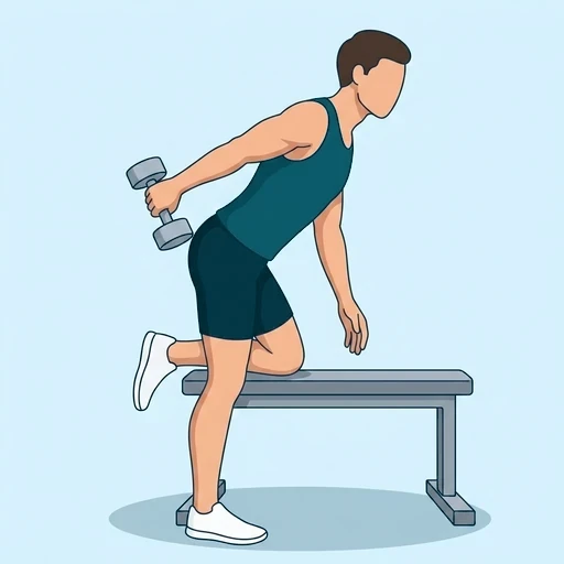 Triceps Kickback - Finish position