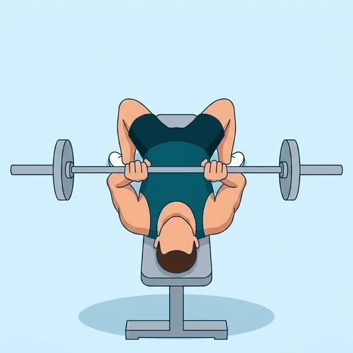 Close-Grip Bench Press - Start position