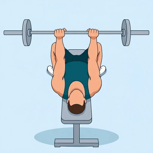 Close-Grip Bench Press - Finish position