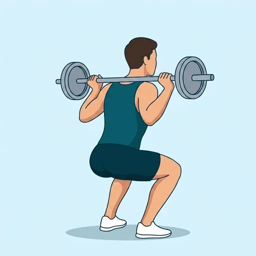 Barbell Squat - Finish position