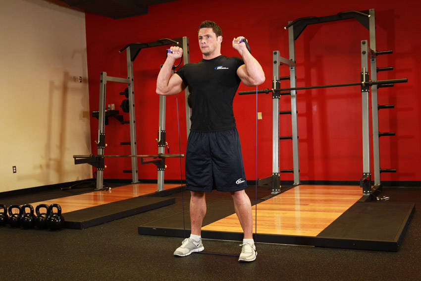 Band Squat - Start position