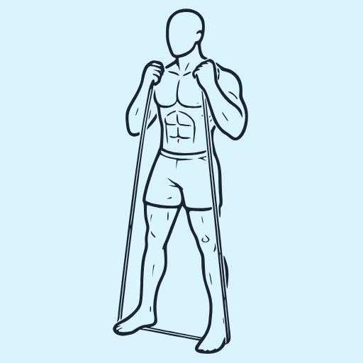 Band Squat - Start position