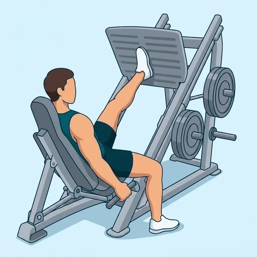 Single-Leg Press - Finish position