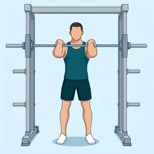 Smith Machine Front Squat - Start position