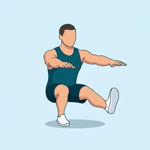 Pistol Squat - Finish position
