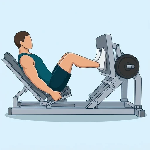 Horizontal Leg Press - Start position