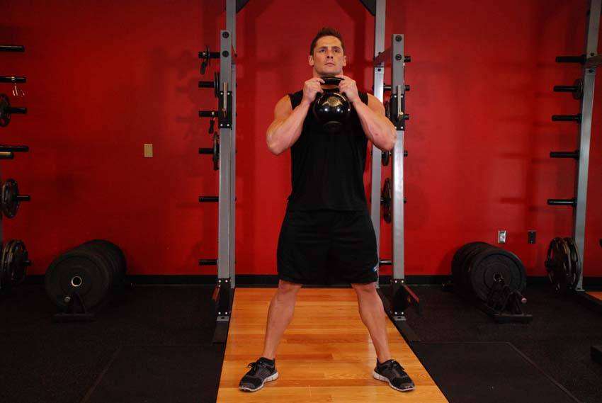 Goblet Squat - Start position
