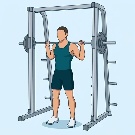 Smith Machine Squat - Start position