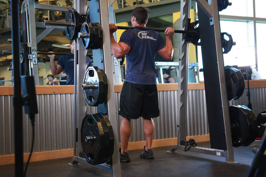 Smith Machine Squat - Finish position