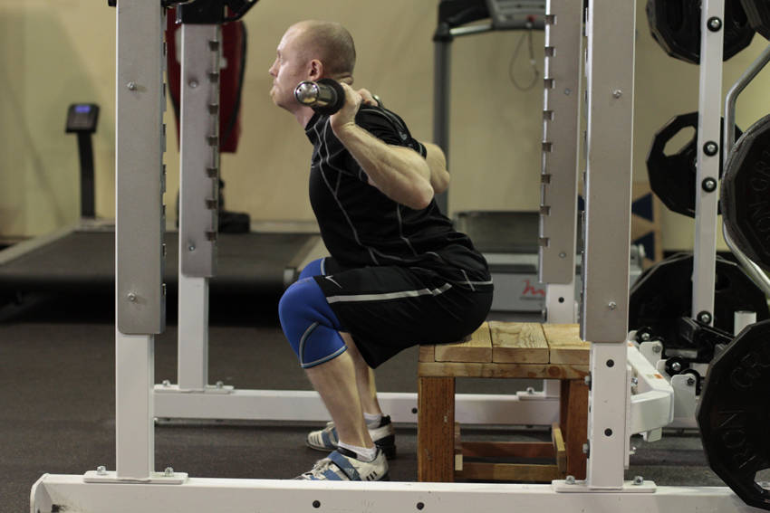 Box Squat - Finish position