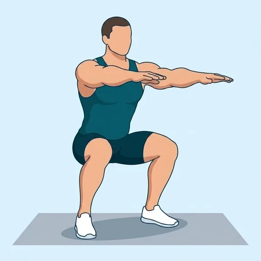 Bodyweight Squat - Finish position