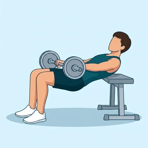 Barbell Hip Thrust - Start position