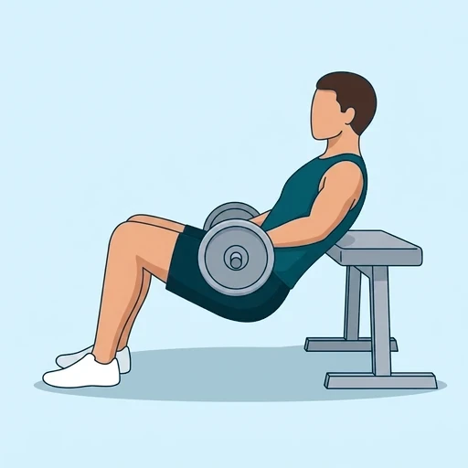 Barbell Hip Thrust - Finish position