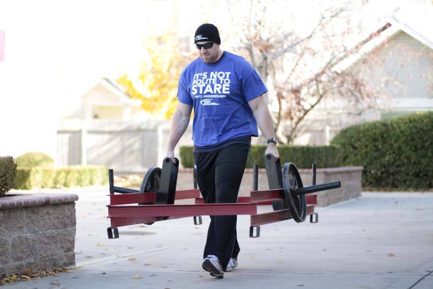 Barbell Farmer's Hold - Finish position
