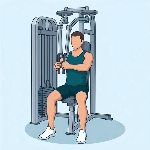 Pec Deck Fly - Finish position