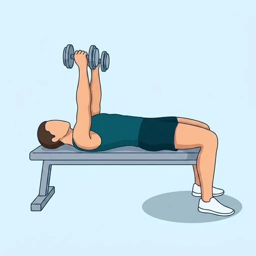 Dumbbell Flys - Start position