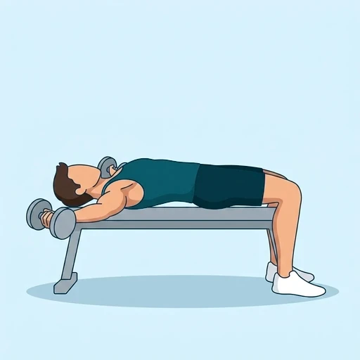 Dumbbell Flys - Finish position