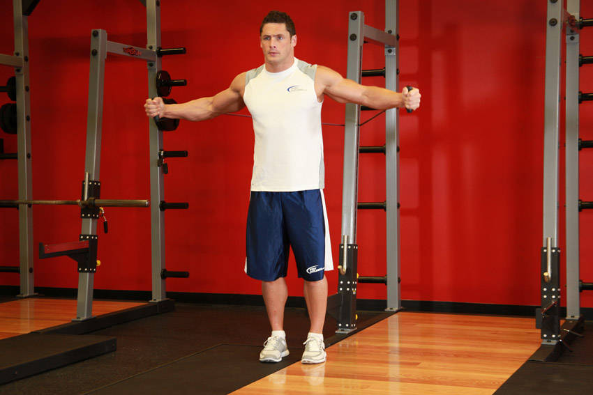 Band Chest Fly - Start position