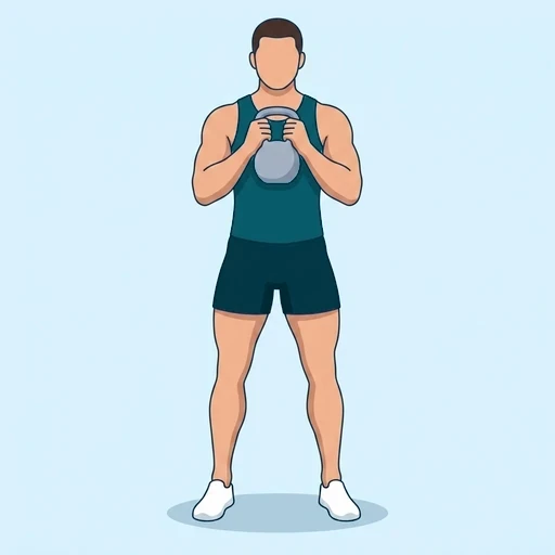 Kettlebell Svend Press - Start position