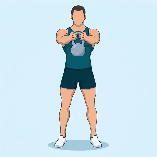 Kettlebell Svend Press - Finish position