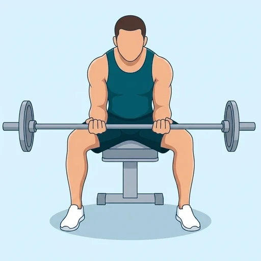 Barbell Wrist Curl - Finish position