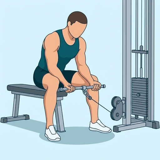 Cable Wrist Curl - Start position
