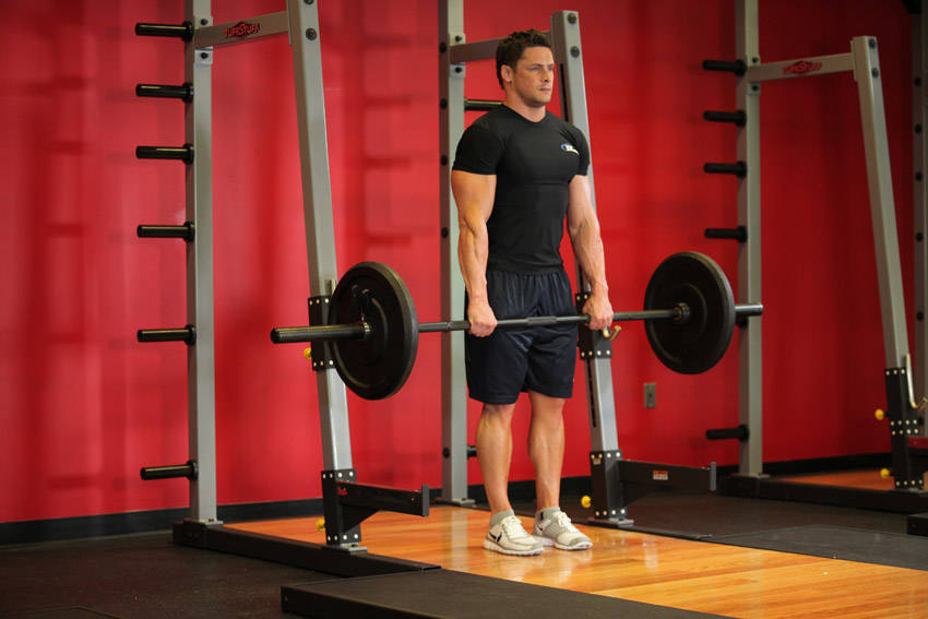 Barbell Shrugs - Start position