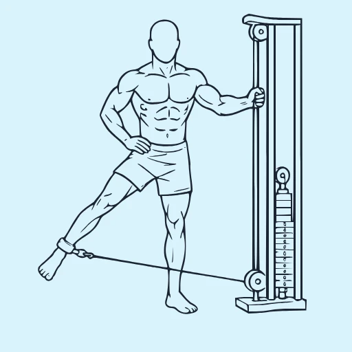 Cable Hip Adduction - Start position