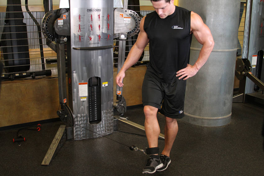 Cable Hip Adduction - Finish position